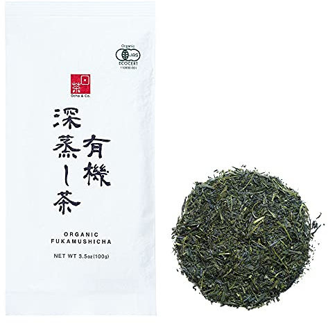 Ocha & Co. Organic Fukamushi Tea - Loose Leaf Japanese Deep Steamed Sencha Green Tea - Intense & Rich Taste, 100g/3.5oz.