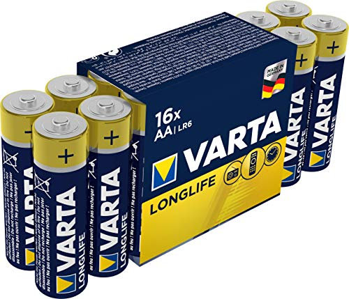 Varta - Pile Alcaline - AA x 16 - Longlife (LR6)