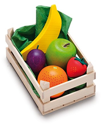 Erzi Pretend Play Wooden Grocery Shop Merchandize Assorted Small Fruits
