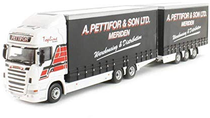 Oxford Diecast 1:76 Scania Topline Drawbar A. Pettifor & Son Ltd Collectable model 76DBU002