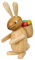 Rudolphs Schatzkiste Osterdekoration Osterhase mit Korb Natur HxB 17,5x12,5cm NEU Osterdeko Osterhasenfigur Ostern Korb Dekoration Osterei Frühling Erzgebirge Seiffen Hase Blumen