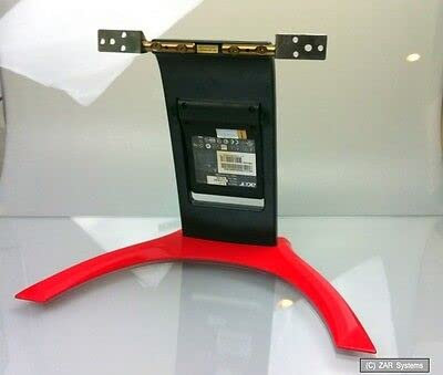 Stand, Fuß, Gestell für Acer F-17 Ferrari Monitor, Schwarz-Rot, schwer, robust