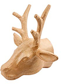 Creativ 1-Piece 30 cm Papier Mache Trophy Deer