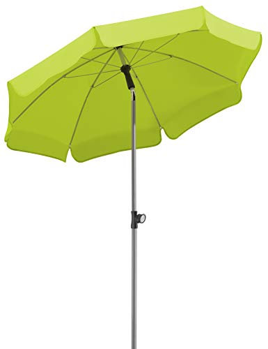 Schneider Parasol Locarno,
Vert Pomme,
env. 150 cm Ø,
en 8 Parties,
Rond