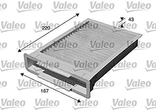 VALEO 715515 Filtro, Aria abitacolo ESSENTIAL, Filtro particelle (polline), Protezione contro il polline, la polvere e i batteri