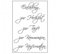 Efco Stempel Clear Einladung 3 , transparent, A7/ 74 x 105 mm, 5-teilig