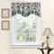 Waverly Navarra Farmhouse Gardine mit gewelltem Querbehang, für Küche oder Badezimmer, Polyester, Porcelain, W 52 x L 16 (1 Panels)