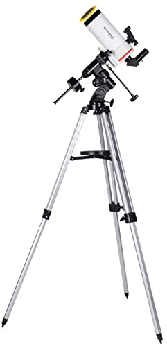BRESSER Messier MC-100/1400 EQ3 Maksutov-Cassegrain Teleskop mit Smartphone-Adapter & Sonnenfilter