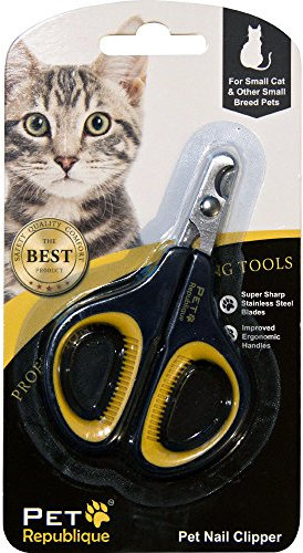 Pet Republique Cat Nail Clippers – Professional Claw Trimmer for Cat, Kitten, Hamster, & Small Breed Animals