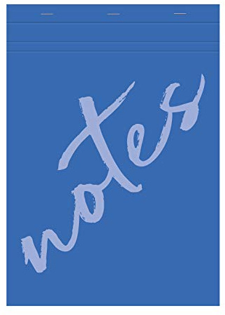 Clairefontaine 15354C - Notizblock / Schreibblock Notes kopfseitig geheftet, DIN A4 21x29,7 cm, 50 Blatt kariert 60g, ideal für Schnellnotizen, 1 Block, Blau