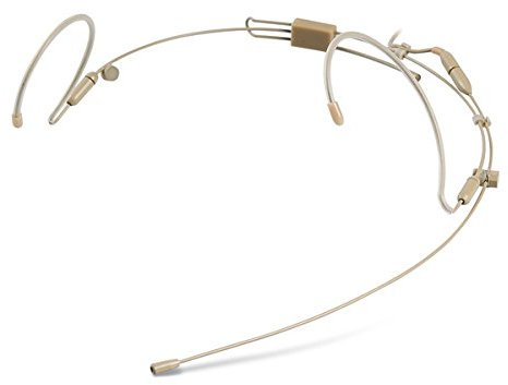 PROEL HCM08 Microfono ad archetto bi-aurale professionale con archi di aggancio auricolari ripiegabili.