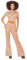 Smiffys Costume Chich Anni '70, con Salopette