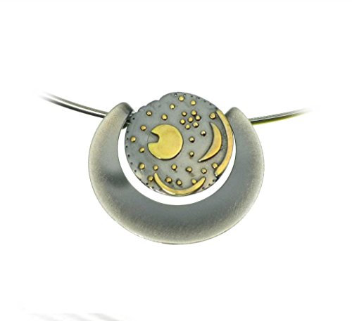 Himmelsscheibe von Nebra, Collier Phantasy 925/- Silber, Sternenschmuck