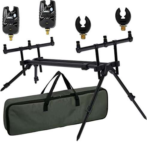 Angel-Berger Magic Baits Luxus Rod Pod Verschiedene Modelle mit Tasche (Luxus Rod Pod mit Zubehör)