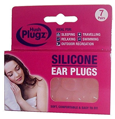 Hush 7 Pairs Plugz Silicone Earplugs - Pack of 7