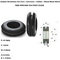6mm 1/4 10 PCS Rubber Open Grommets Automotive Cable Wiring Ring Electrical