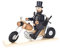 Räuchermännchen Schornsteinfeger auf Motorrad - 21cm - Original Erzgebirge Räuchermann - Dregeno Seiffen