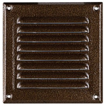 METAL Air Vent Grille Cover 165x240 (6.5x9.5) ANTIQUE BROWN Ventilation Grill Cover