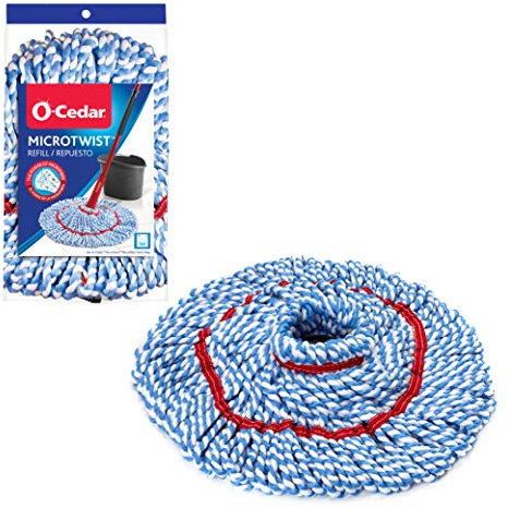 O-Cedar Recambio de fregona, Microfibra, Azul, Blanco, Rojo, 1