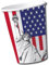 DH-Konzept 10 Becher * USA * für Party und Geburtstag Pappbecher Partybecher Kinder Geburtstag Party Fete Set Freiheitsstatue Amerika Cups
