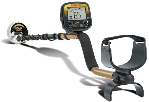 Fisher Labs Gold Bug Metalldetektor, Schwarz (GOLDBUG) - Leichtes, ergonomisches Design mit LCD-Display, Pinpoint, Bodenbalance und 2 Suchmodi für Gold Nugget Prospecting