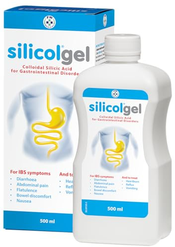 silicolgel 500ml - Clinically Proven Relief for IBS Symptoms: Diarrhoea, Stomach Pain, Bloating and Flatulence. Also Treats Heartburn, Acid Reflux and Nausea.