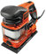 BLACK+DECKER KA330EKA-QS Ponceuse vibrante 1/3 feuille filaire - Plateau : 91 x 189 mm - Fixation auto-agrippante - Vitesse variable - D'orbite : 2 mm - Livrée en coffret 270W, 6 Abrasifs Noir/Orange