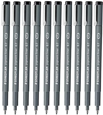 Staedtler 0.7 mm Pigment Liner Fineliner Sketching Drawing Drafting Pens by Staedtler