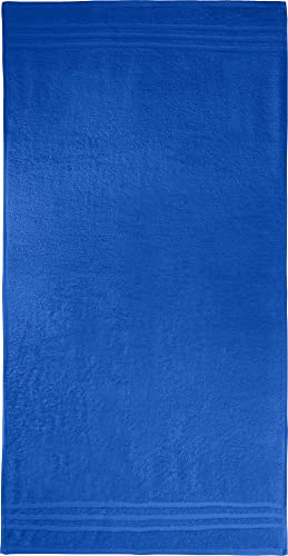 REDBEST Duschtuch New York Royalblau Größe 70x140 cm - leichte, weiche Qualität, saugstark, sehr strapazierfähig, 100% Baumwolle