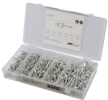 Alu-Blindnieten-Sortiment 400-tlg.