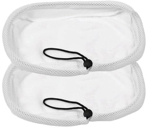 Deals2u365 Steam Mop Pads For Morphy Richards 9 in 1, 2 in 1, 70495 720020 Cleaner Main Floor Cleaning Cloths Pack of 2 (White)