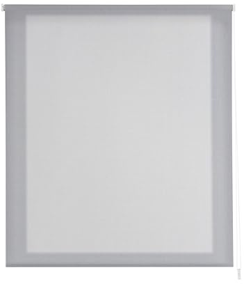 Estoralis | Stannis | Estor Enrollable Diseño Moderno | Tejido Screen 5% Apertura | Gris | 150 x 235 cm (Ancho/Alto) Tamaño Tela 147 x 230 cm | Estores para Ventanas y Puertas