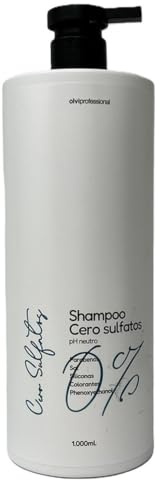 Olvi Profesional Champú 1 LITRO - SIN SULFATOS, SIN PARABENOS, SIN SILICONAS, SIN SAL, SIN COLORANTES Y SIN PHENOXYETHANOL