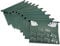 Cathedral Products A4+ (Foolscap) Green Manilla Suspension Files with Clip on Index Tabs and Inserts - Pack of 10