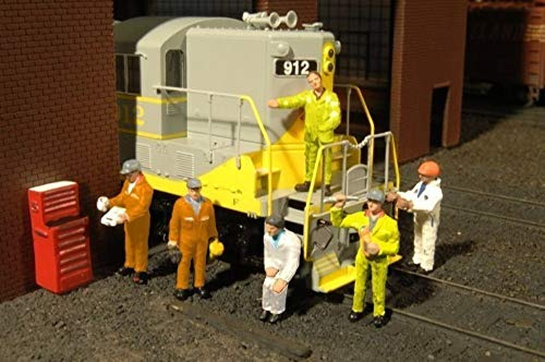 Bachmann Industries Miniatur HO Maßstab Figuren Mechaniker Train (6 Stück)