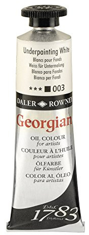 Daler-Rowney Georgian Oil Paint, Aluminium Tube, 7.61oz - 225 ml, Underpaint White