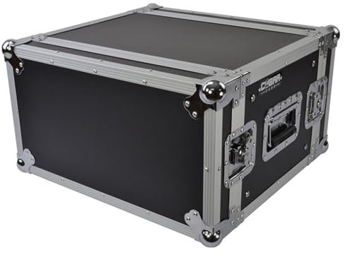 19 6U Rack Flight Case 350mm Deep with Strong Ply Construction & Removable Lids