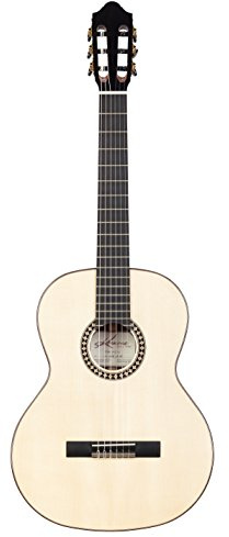 Kremona Romida RD-S Vollmassive Klassische Gitarre – Handgefertigt in Europa – Massive Zederndecke, Palisanderboden/-zargen – 52 mm Sattel – Deluxe-Hartschalenkoffer inklusive