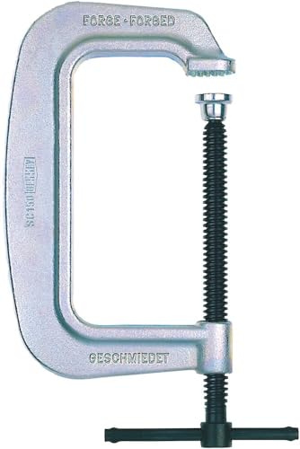 BESSEY C-Schraubzwinge SC40 | 40 mm Spannweite | 550 kg Spannkraft | Robuste Ganzstahl C-Schraubzwinge mit hoher Spannkraft für kraftvolles, präzises und sicheres Fixieren von Werkstücken