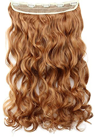 CAISHA 55cm 1 Teilig CLIP IN EXTENSIONS Sophia Haarteil Gewellt Kupferbraun C66-1