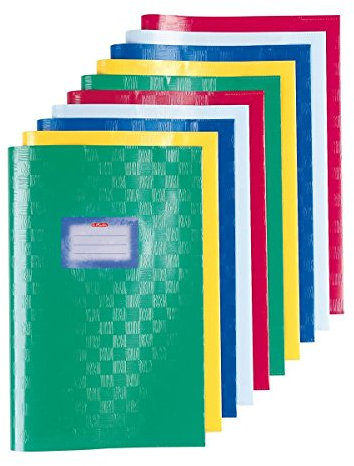 Herlitz 5204003 Heftschoner DIN A4, geprägt (Bast), PP, sortiert