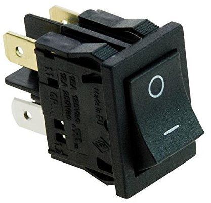 Interruptor 0 – 1 con botón negro