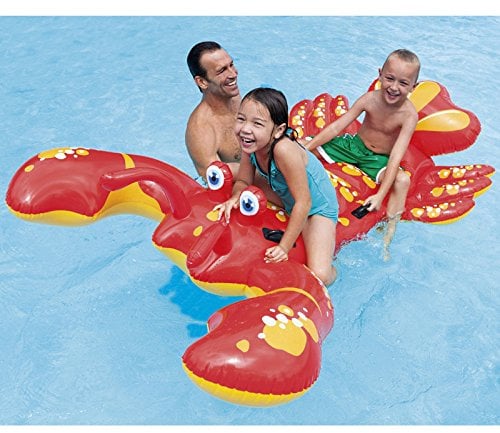 INTEX Reittier Hummer, 213x137 cm aufblasbar Schwimmtier Badetier Pool Wasser Strand