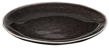 broste Copenhagen - Teller NORDIC Coal - anthrazit - Ø 20 cm