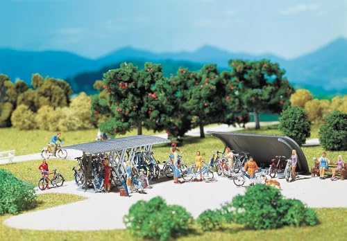 Faller 180584-2 bicycle stands with wheels