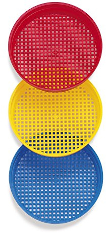 Dantoy 1 x SAND & WATER SIEVE FOR BUCKET 14cm RED. BLUE, YELLOW picked at random