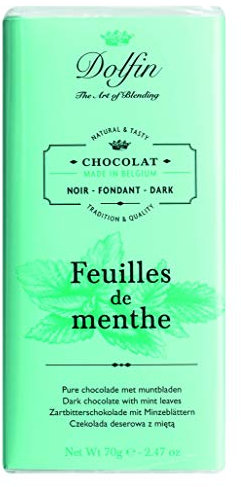 Dolfin - Chocolat - Tablette chocolat noir aux feuilles de menthe