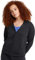 Hanes Damen, EcoSmart Fleece Full Hoodie, Zip Up Hooded Sweatshirt for Women Jacke zum Aufwärmen oder Laufen, Ebenholz, XX-Large