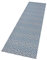 NORTHRUGS In- und Outdoor Teppich Karo 80x200cm - Wetterfest Modern Geometrisches Muster Kariert Allover Design Läufer für Balkon Terrasse Garten Wintergarten Wohnzimmerteppich Wasserfest in Blau