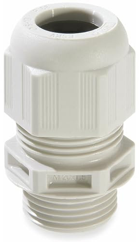 M12 GREY CABLE GLAND 3-7MM CLAMPING, Cable Management Glands (10066410) Pack of 1